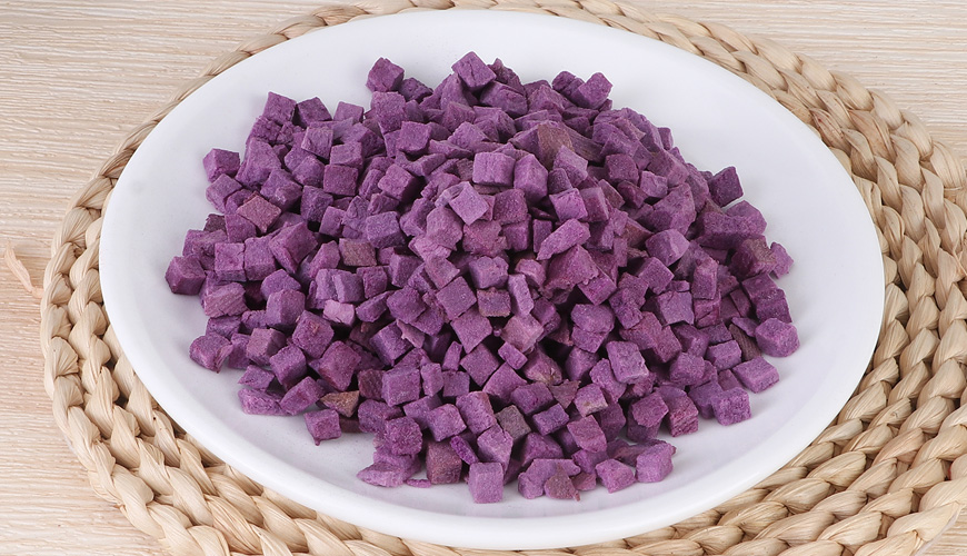 Freeze dried purple potato